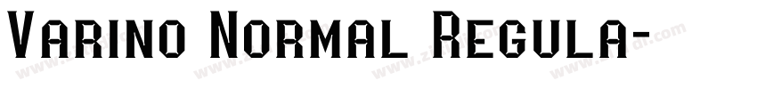 Varino Normal Regula字体转换